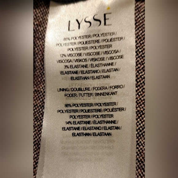 Black Herringbone Trousers Stove Pipe Legs - Picture 12 of 13